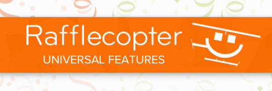 Rafflecopter Universal Features