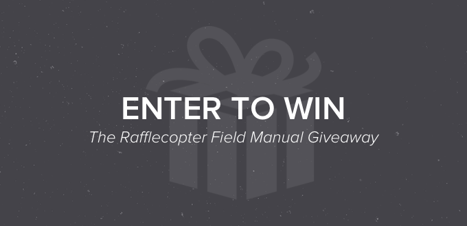 Rafflecopter Field Manual Giveaway