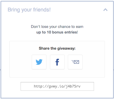 Refer-a-Friend giveaway